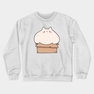 Chubby Cat in a Box Crewneck Sweatshirt